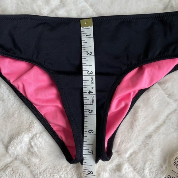 Victoria's Secret PINK | Solid Black Bikini Bottoms | Size Small - Picture 4 of 9